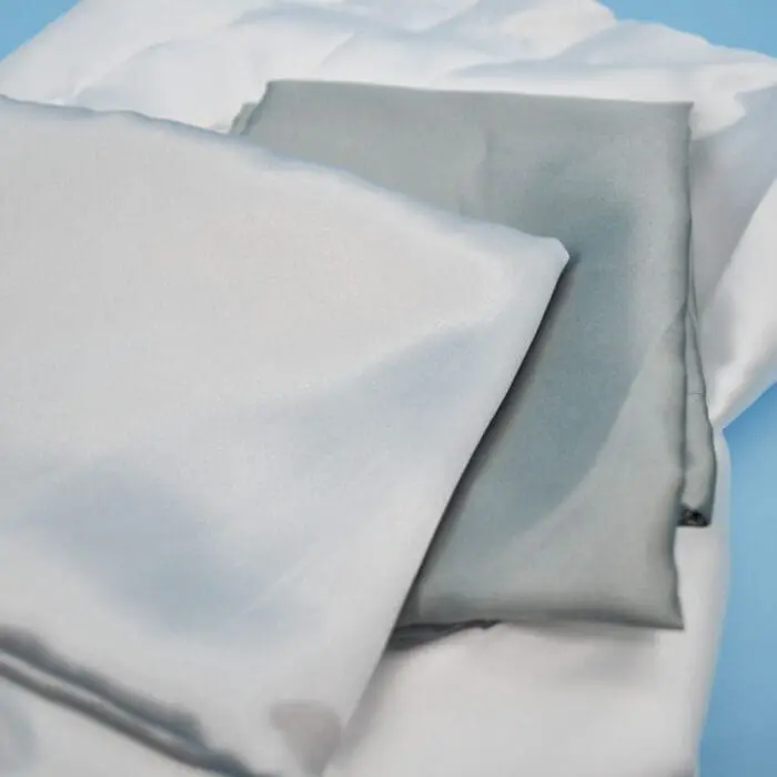 Silky Satin Green-Grey Pillow case 48cm x 70cm - Image 5