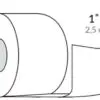 Walker No-Shine Tape Roll, 1 inch x 3 yards (2.54cm x 274cm) - Image 2