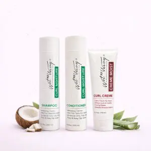 Curly Hair Care Bundle – Shampoo + Conditioner + Curl Crème Wet & Wavy