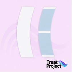 Walker Lace Front A Contour Tape Strips (2cm x 7.5cm)